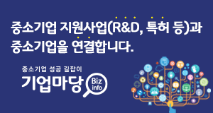 중소기업 지원사업 (R&amp;D,특허 등)과 중소기업을 연결합니다. 중소기업 성공 길잡이 기업마당 Biz info