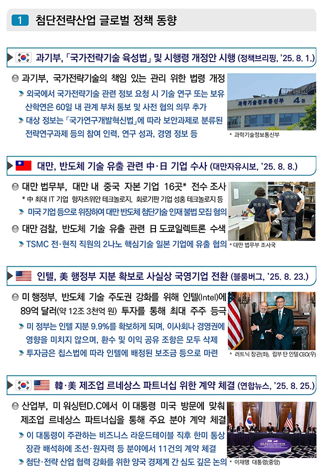 첨단전략산업 글로벌 정책 동향1 이미지